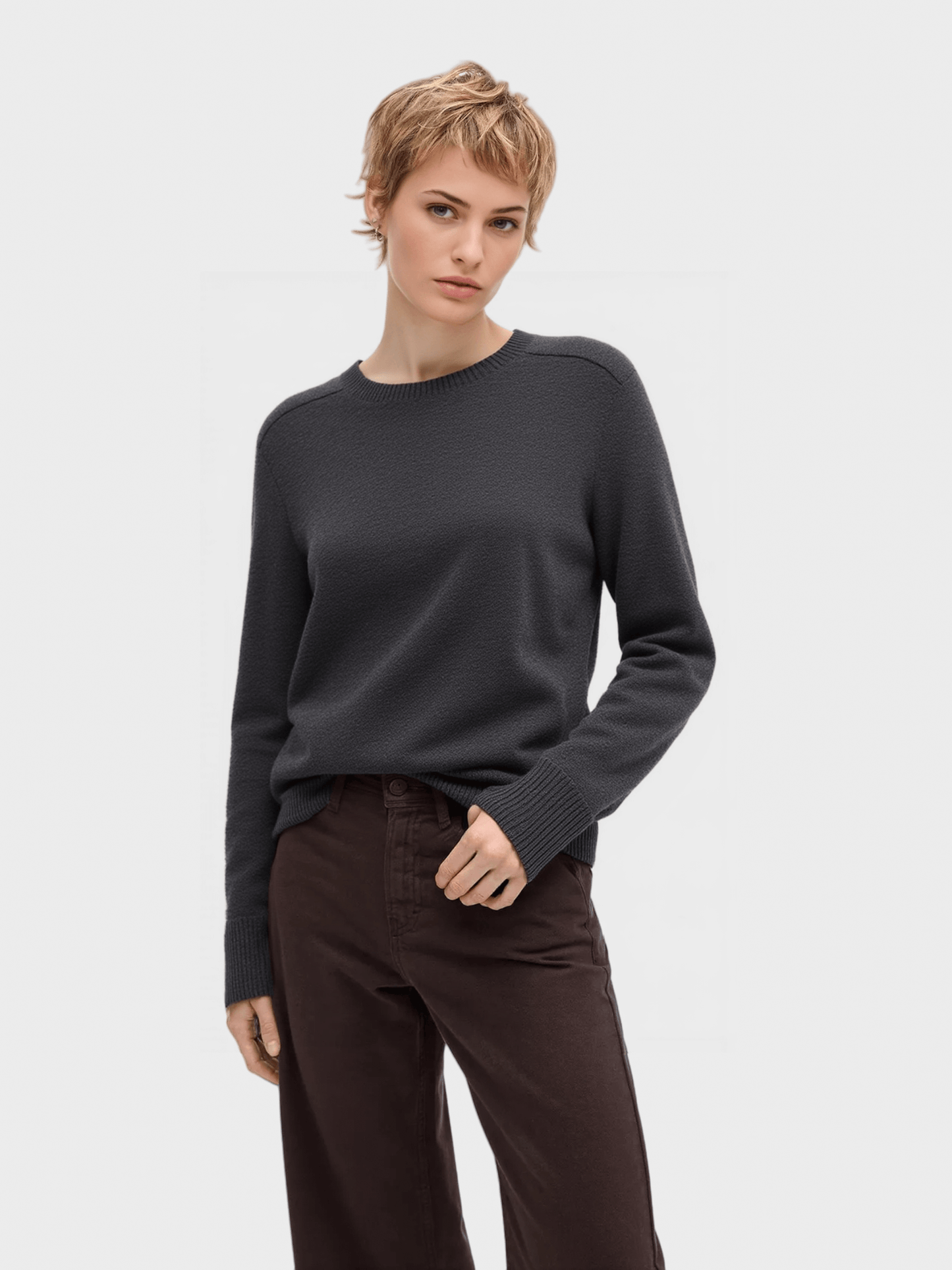 Crew Neck Knit Sweater