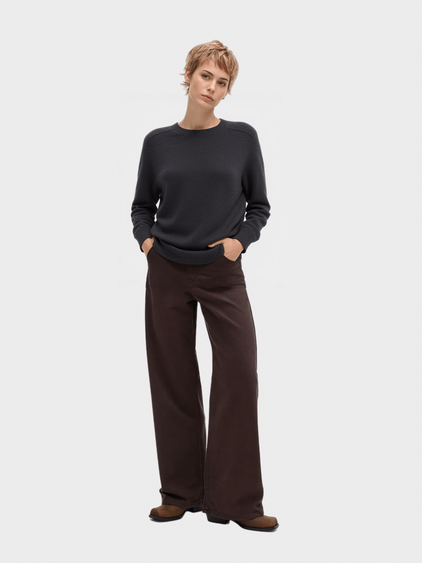 Crew Neck Knit Sweater