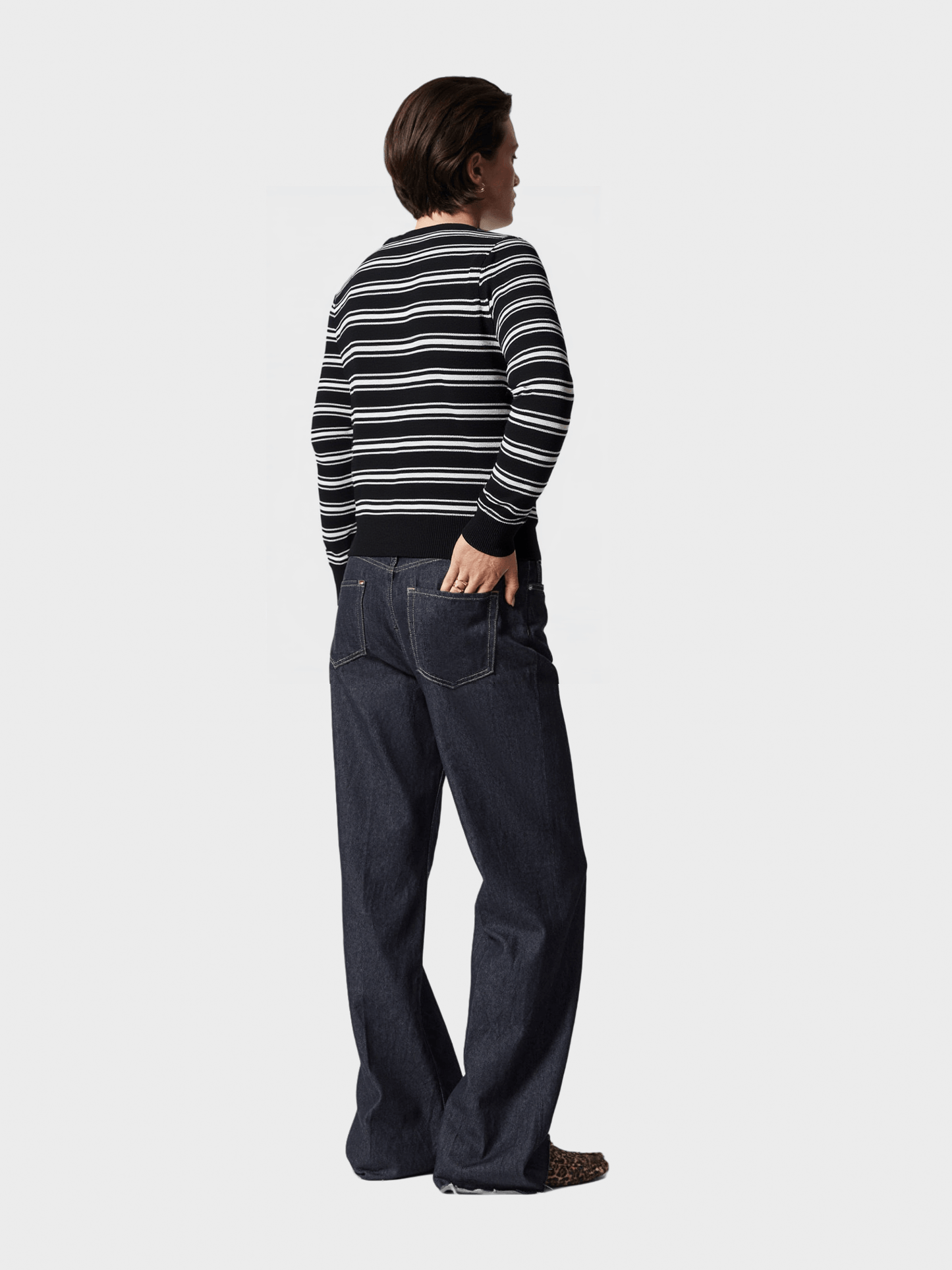 Breton Striped Knit Cardigan