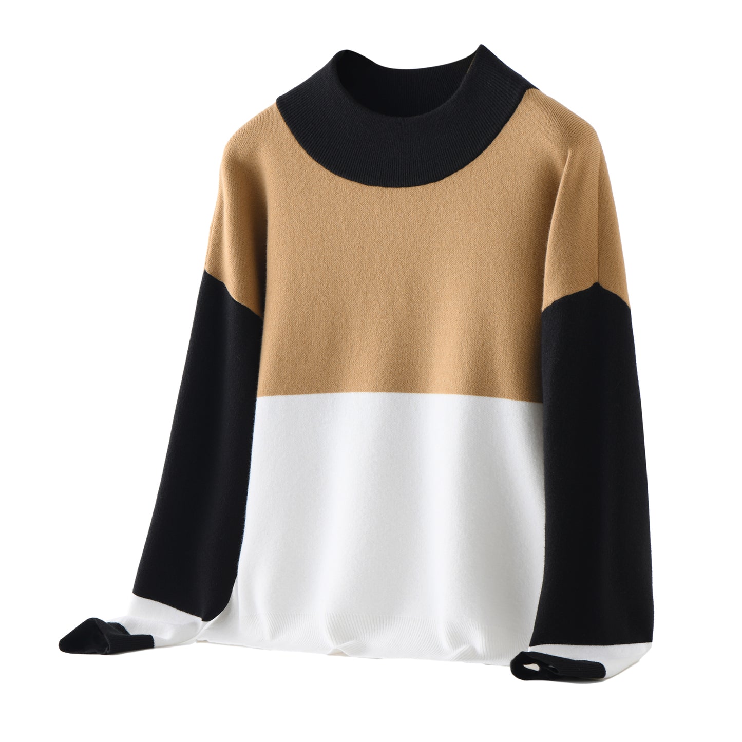 Lightweight Color Block Knitted Sweater