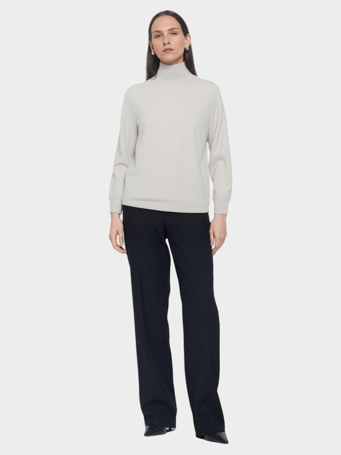 High Neck Sweater Casual Knit